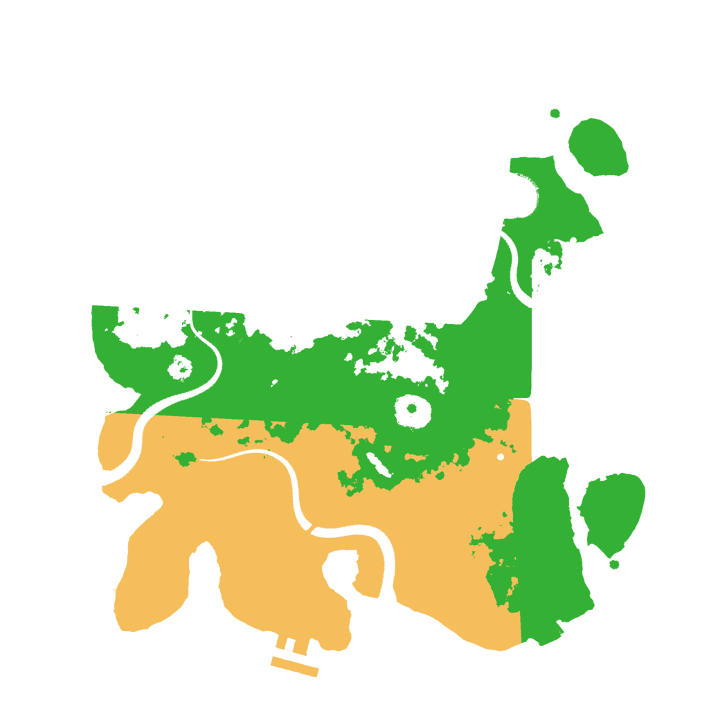 Biome Rust Map: Procedural Map, Size: 3000, Seed: 834742