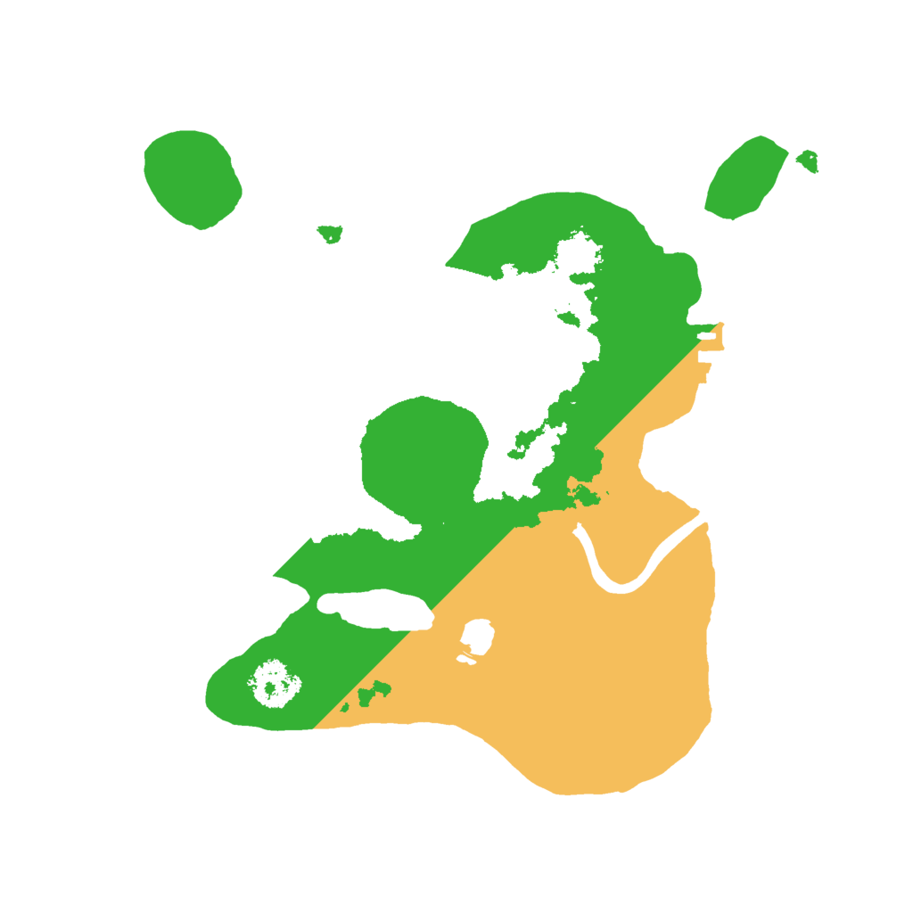 Biome Rust Map: Procedural Map, Size: 2000, Seed: 1354