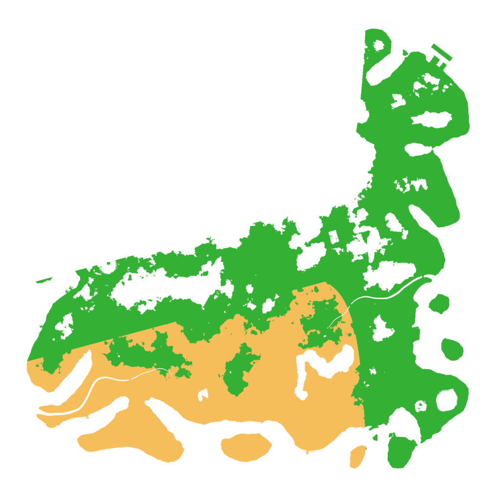 Biome Rust Map: Procedural Map, Size: 4250, Seed: 30256