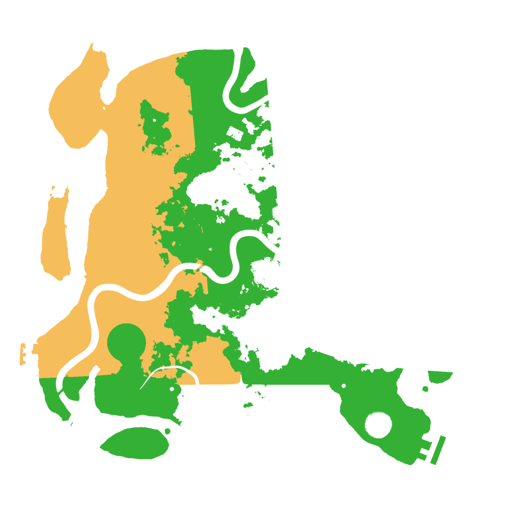 Biome Rust Map: Procedural Map, Size: 3500, Seed: 1436960922