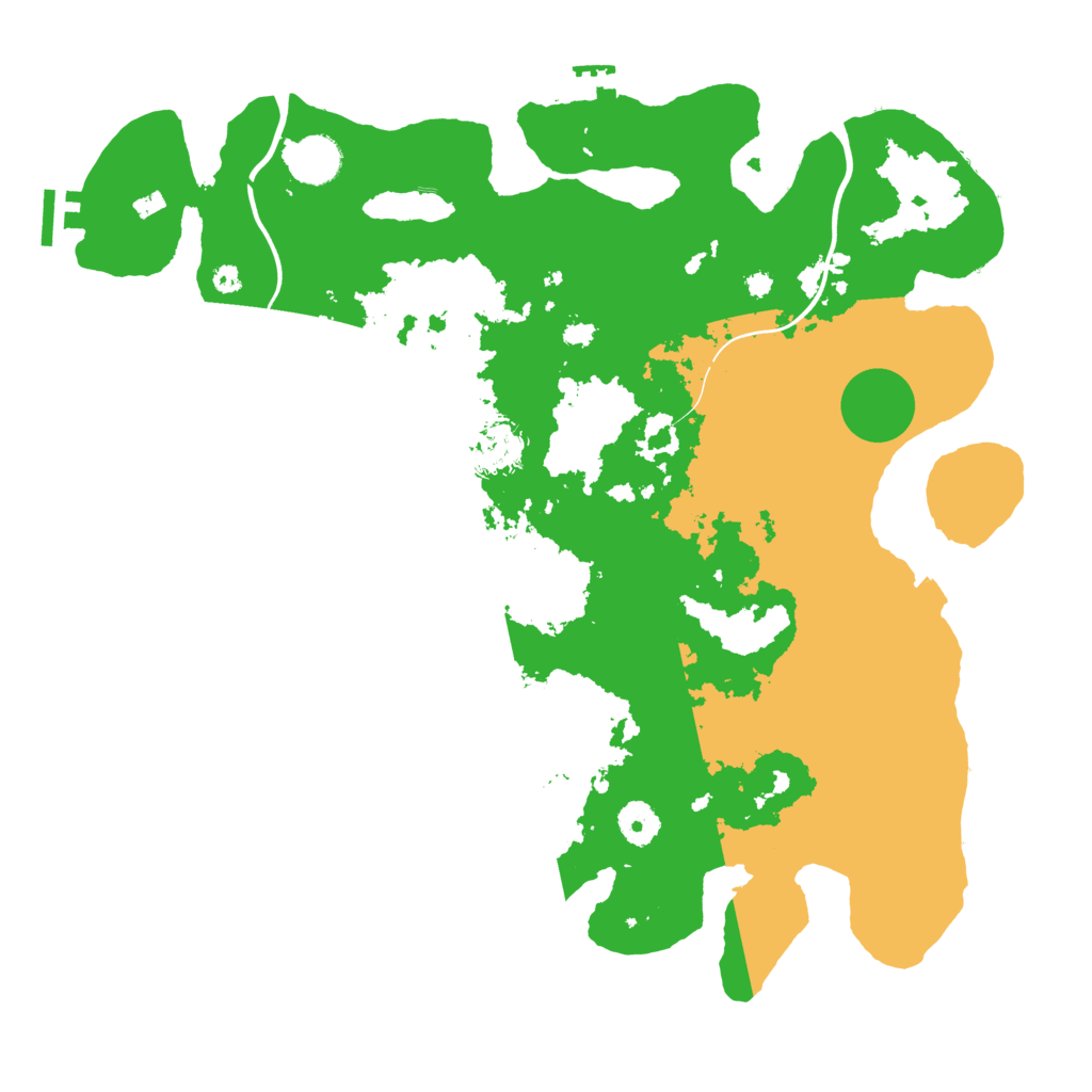 Biome Rust Map: Procedural Map, Size: 3900, Seed: 535144
