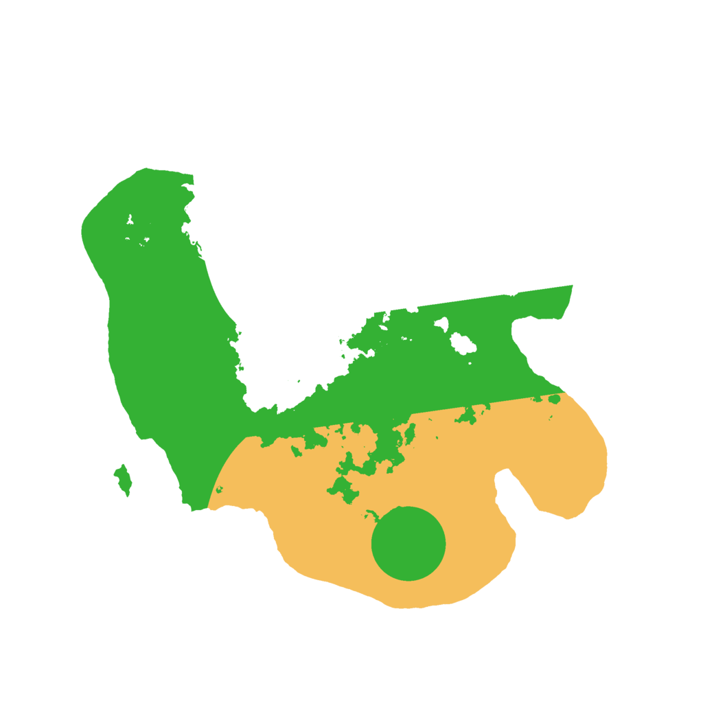 Biome Rust Map: Barren, Size: 2500, Seed: 1488