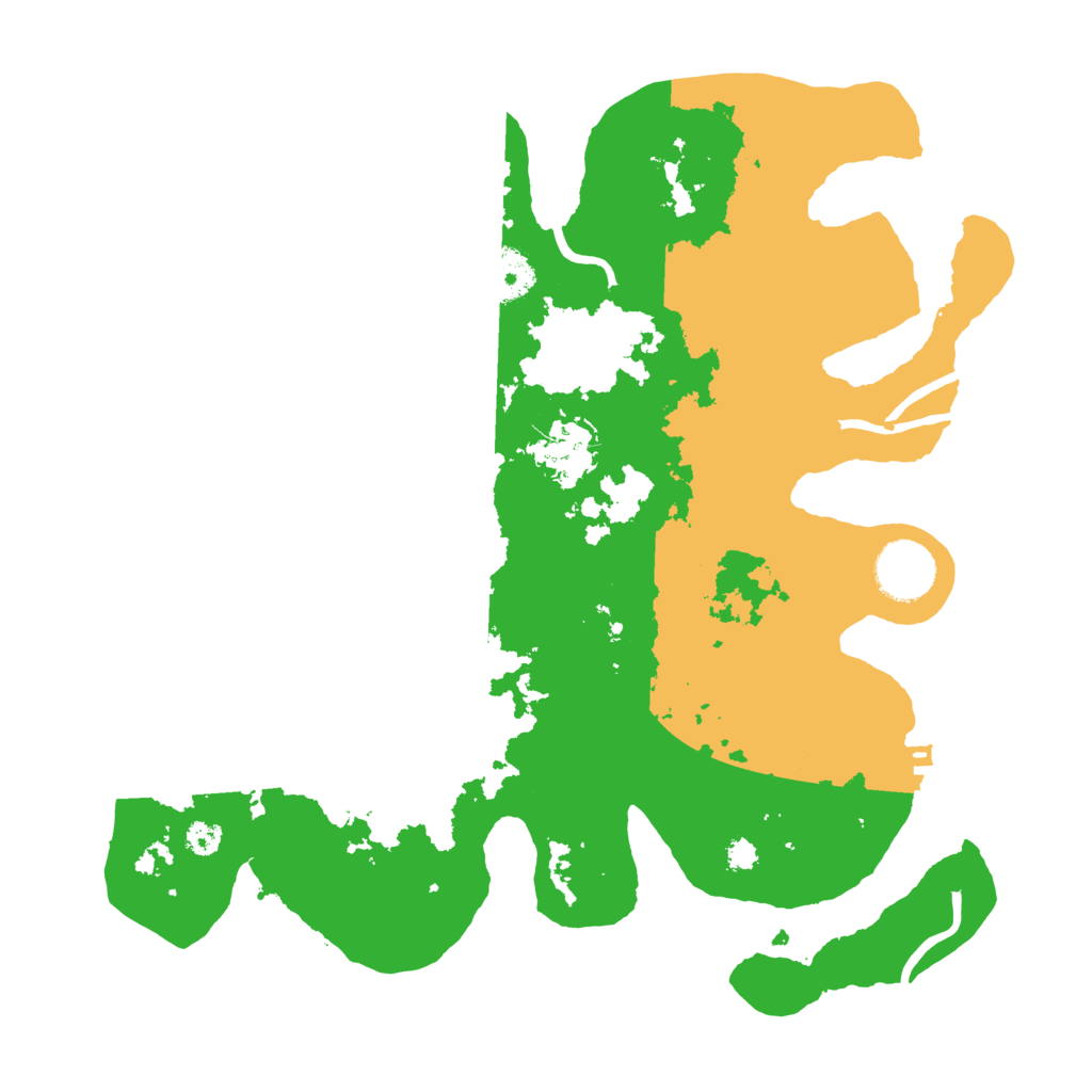 Biome Rust Map: Procedural Map, Size: 3200, Seed: 108289896
