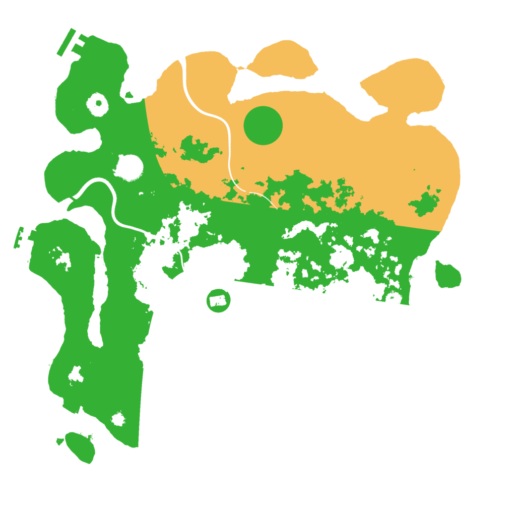 Biome Rust Map: Procedural Map, Size: 3500, Seed: 448253