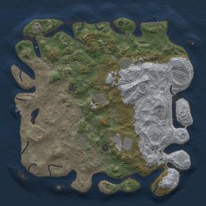 Thumbnail Rust Map: Procedural Map, Size: 4250, Seed: 2031569202, 20 Monuments