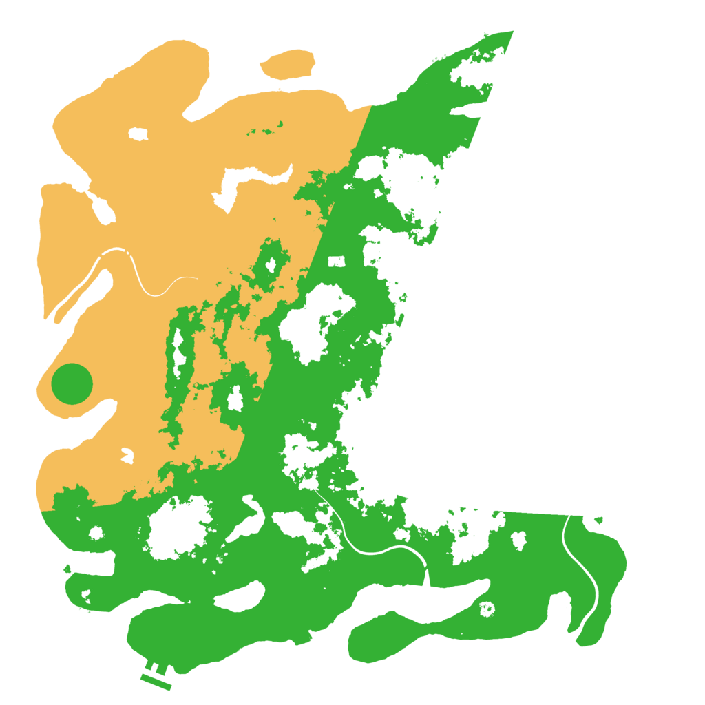 Biome Rust Map: Procedural Map, Size: 4500, Seed: 12131123
