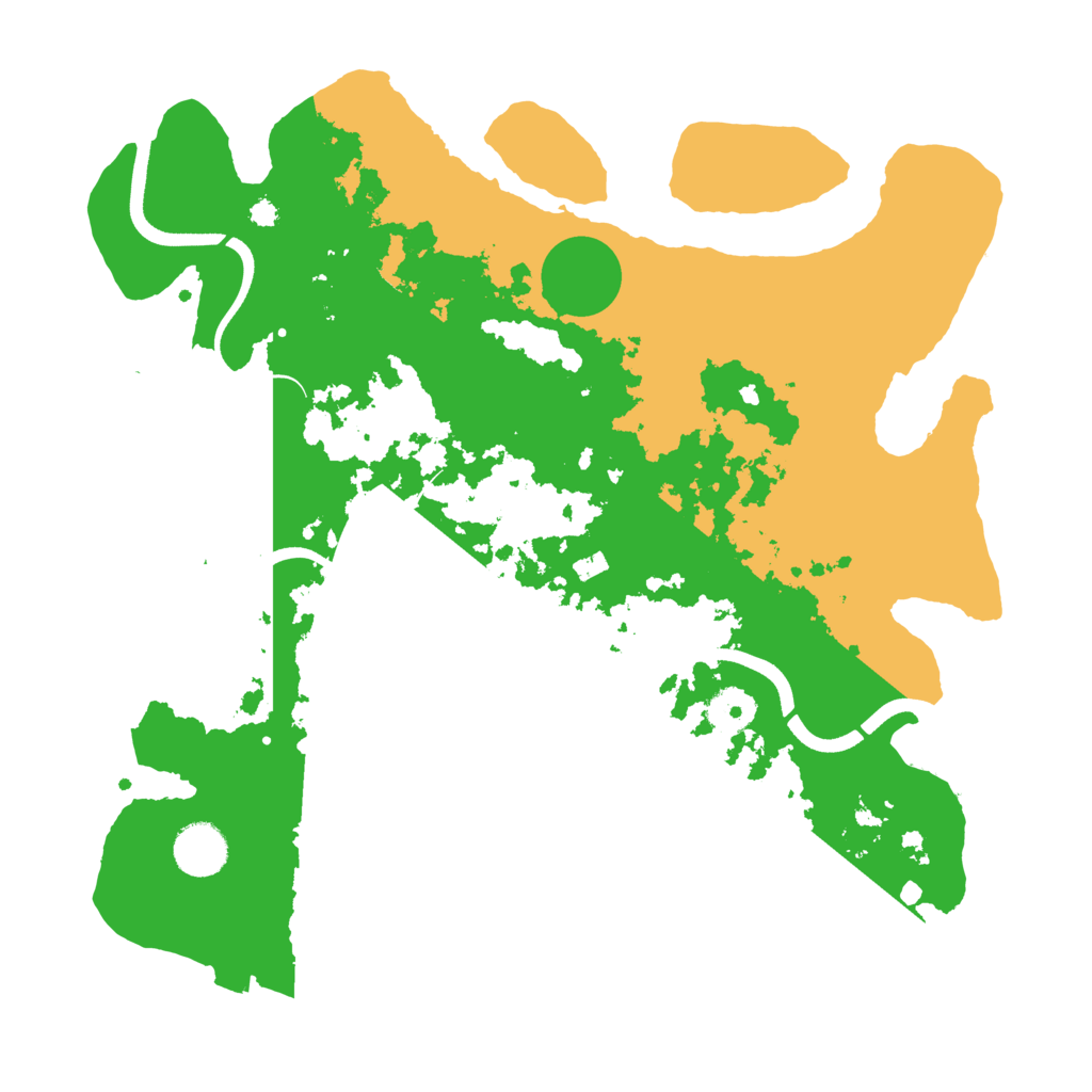 Biome Rust Map: Procedural Map, Size: 3600, Seed: 464221120
