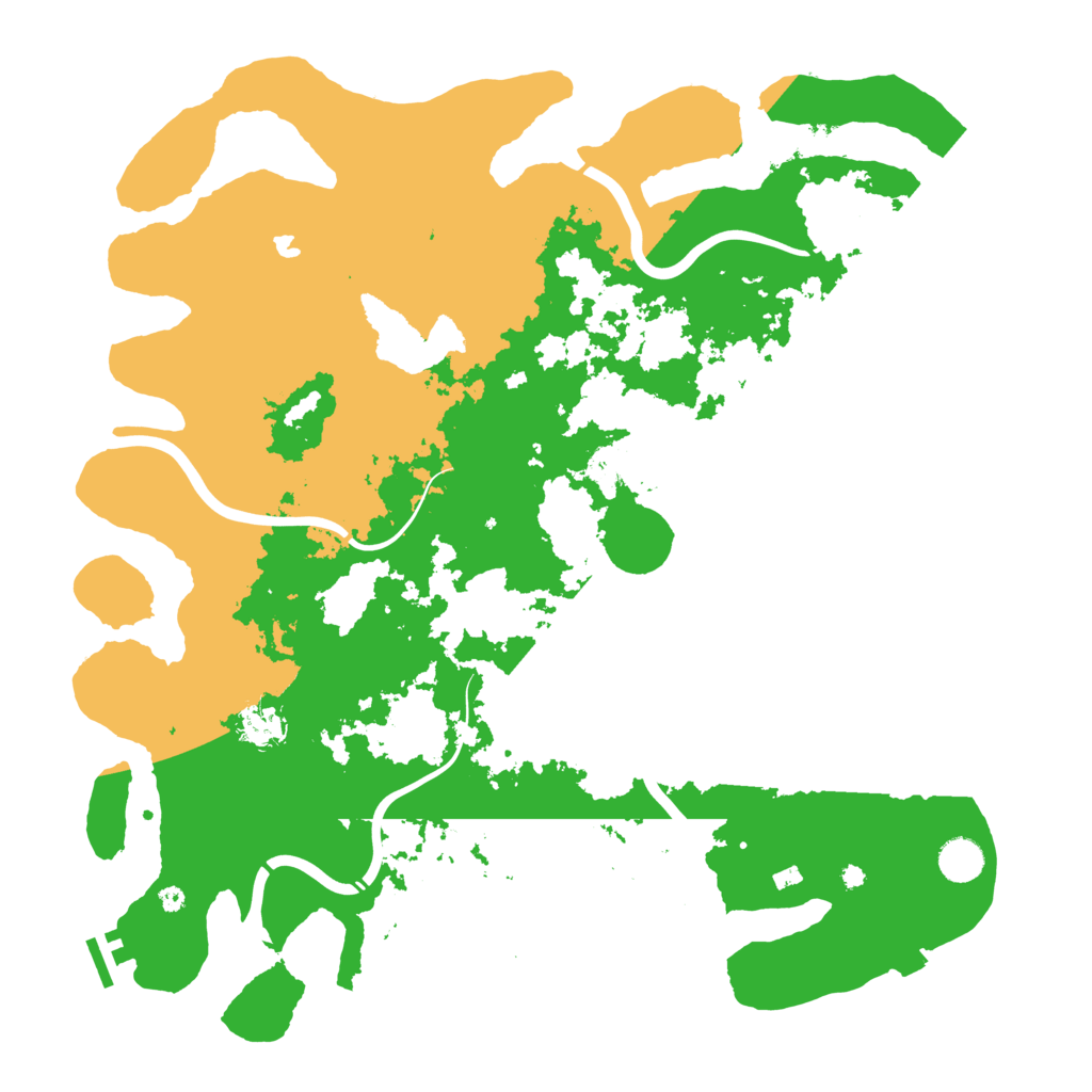 Biome Rust Map: Procedural Map, Size: 4300, Seed: 2076637970