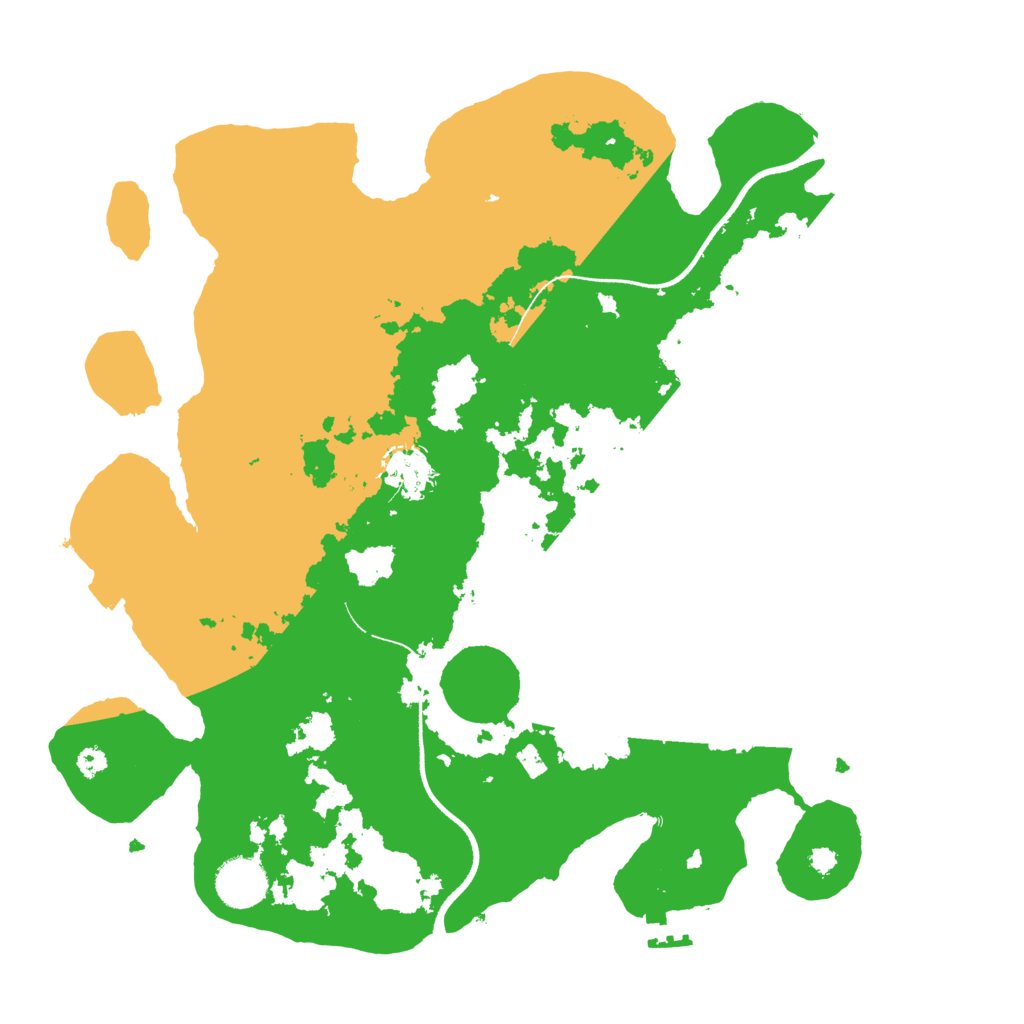 Biome Rust Map: Procedural Map, Size: 3500, Seed: 84558164