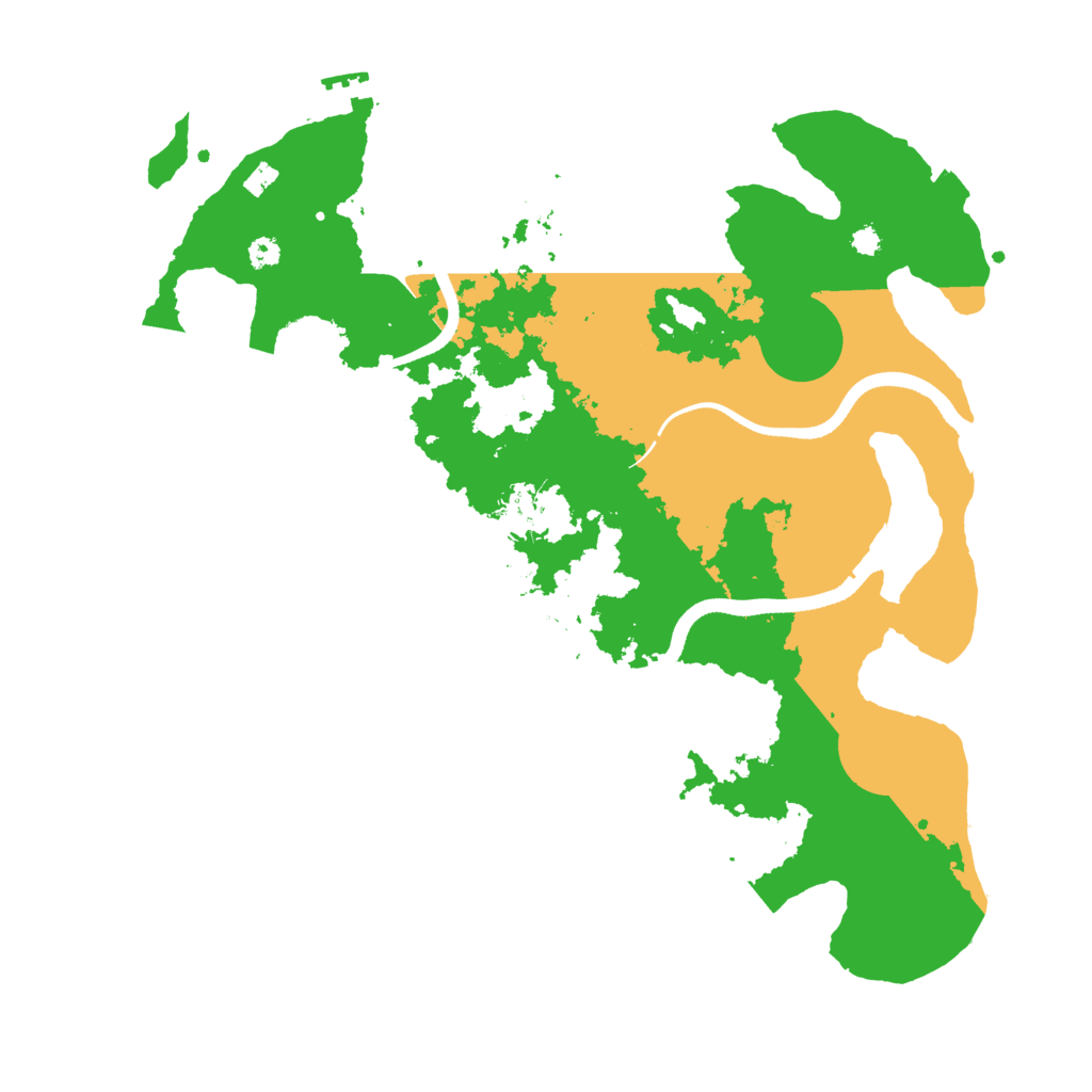Biome Rust Map: Procedural Map, Size: 3500, Seed: 40330441