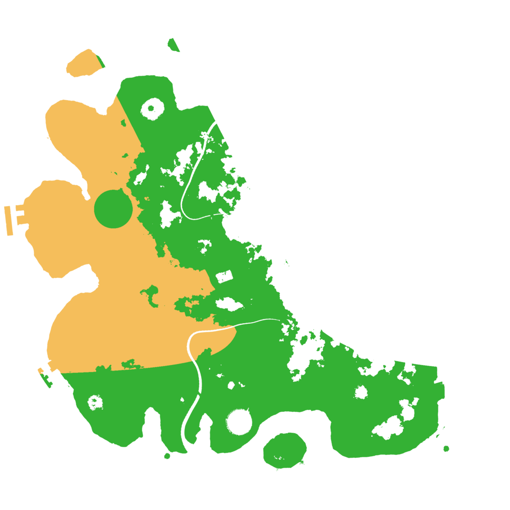 Biome Rust Map: Procedural Map, Size: 3500, Seed: 59932124