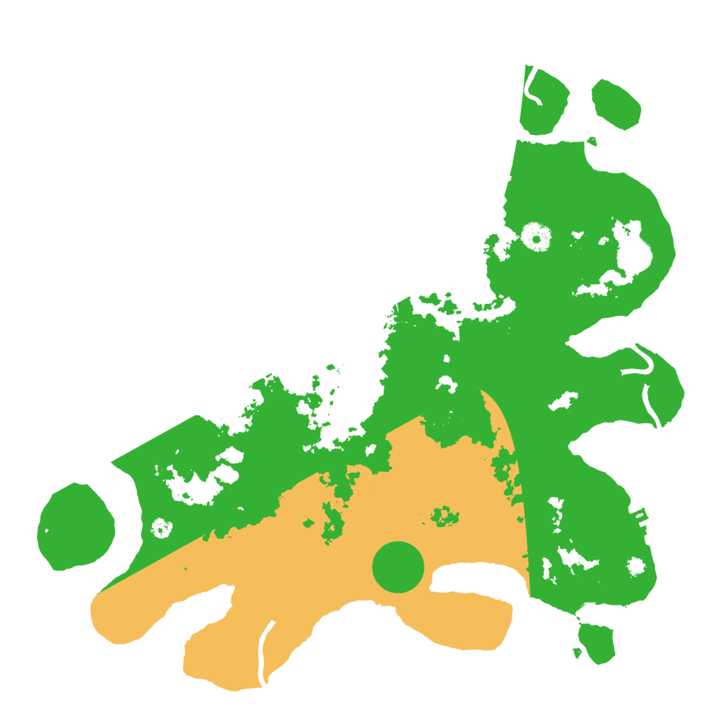 Biome Rust Map: Procedural Map, Size: 3700, Seed: 278416