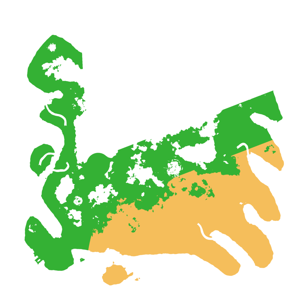Biome Rust Map: Procedural Map, Size: 3500, Seed: 110676