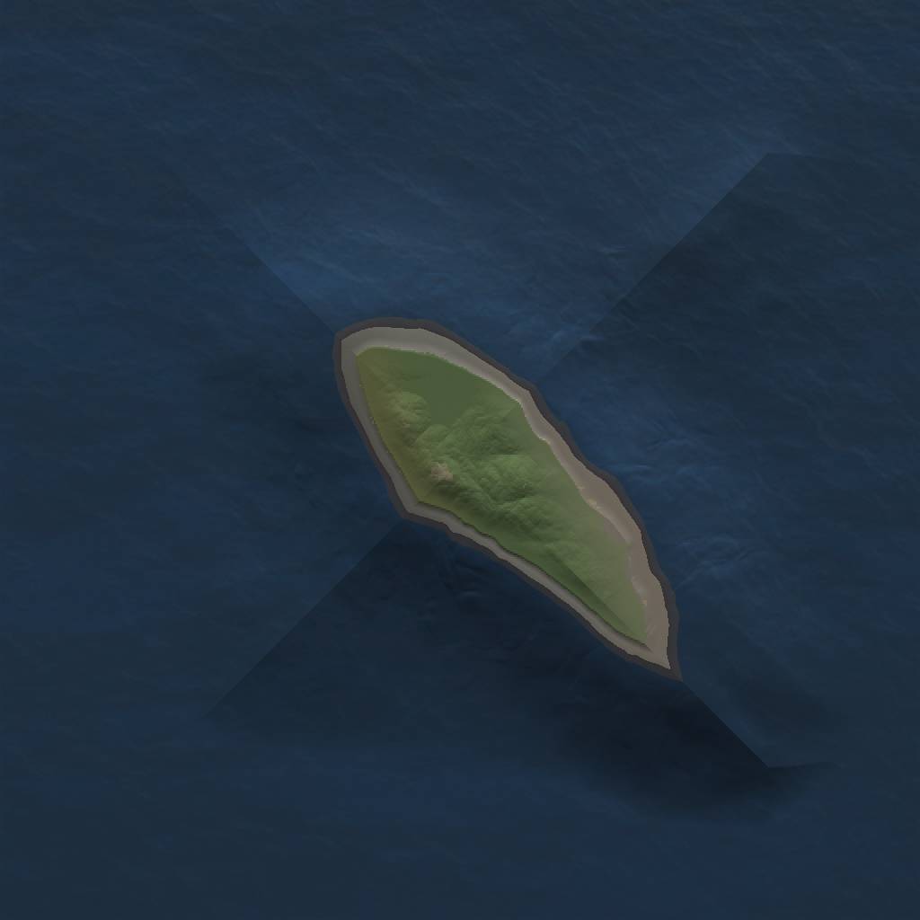 Rust Map: Barren, Size: 1000, Seed: 112525576, 2 Monuments