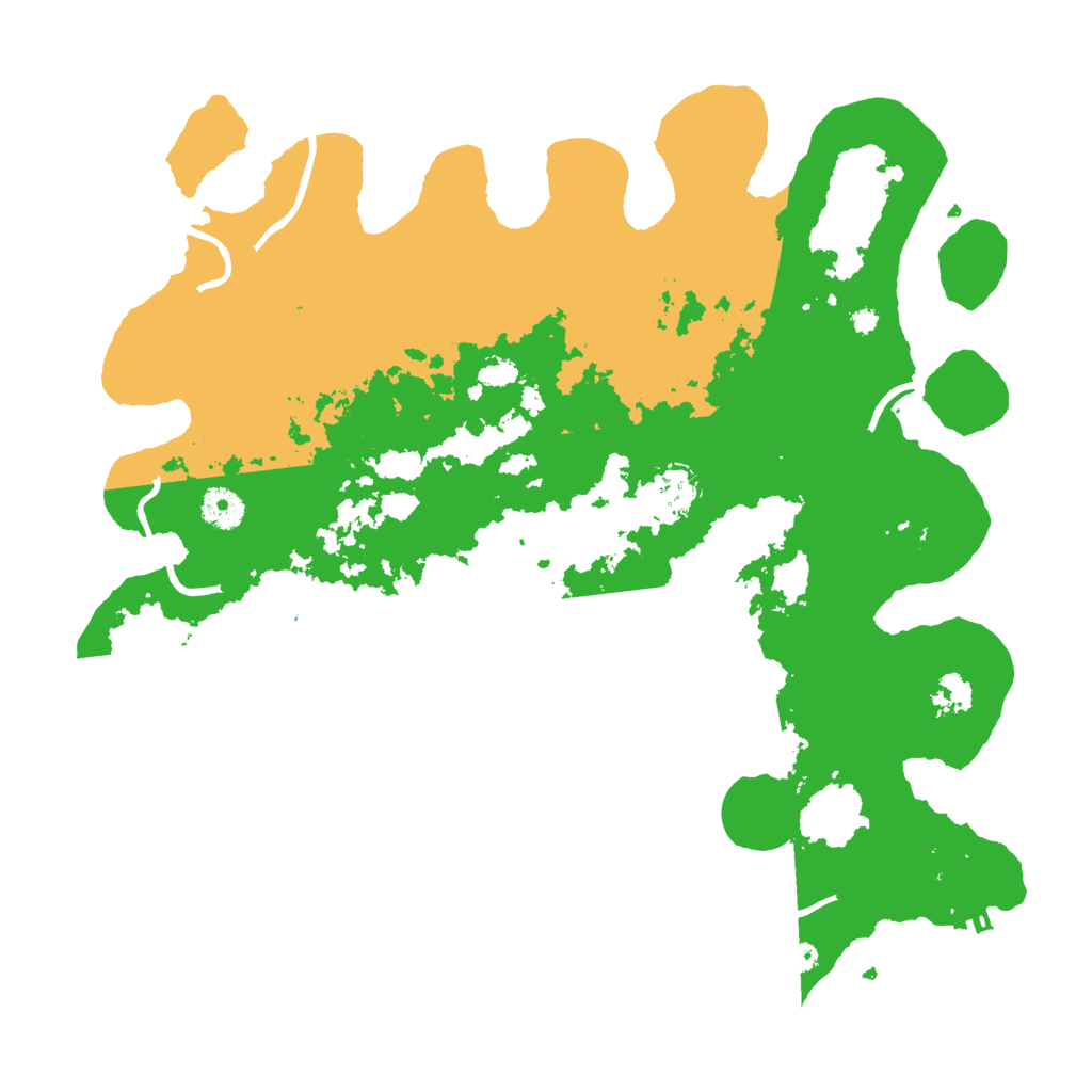 Biome Rust Map: Procedural Map, Size: 3900, Seed: 205497
