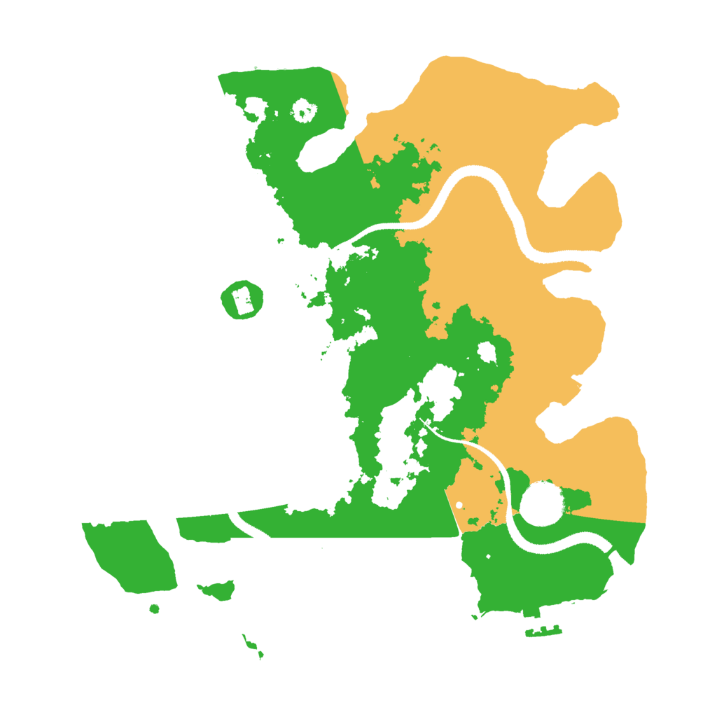 Biome Rust Map: Procedural Map, Size: 3000, Seed: 219472198