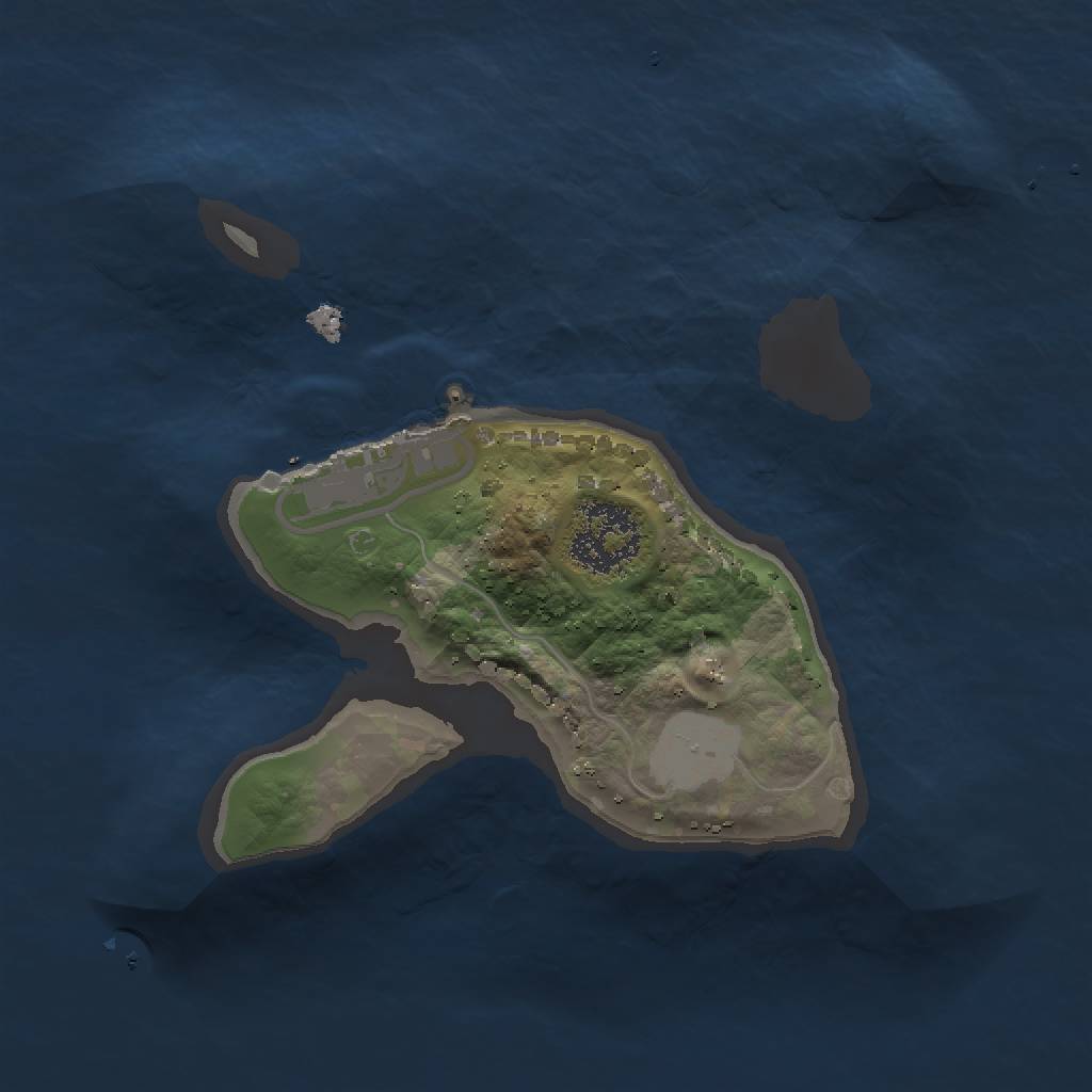 Rust Map: Procedural Map, Size: 1500, Seed: 292002054, 5 Monuments