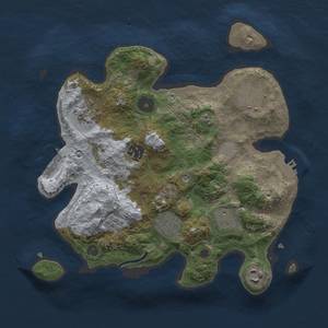 Thumbnail Rust Map: Procedural Map, Size: 3000, Seed: 1389887987, 15 Monuments