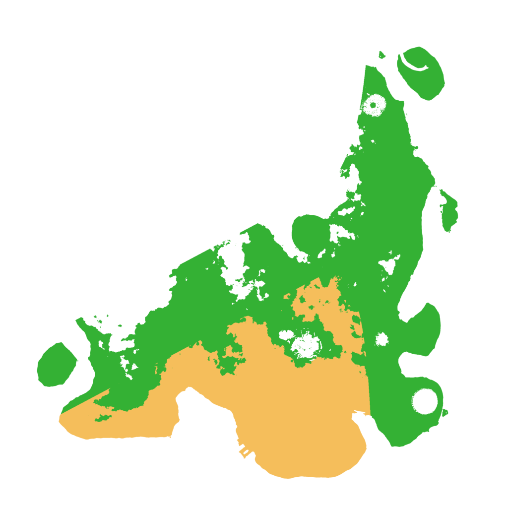Biome Rust Map: Procedural Map, Size: 3500, Seed: 95269682