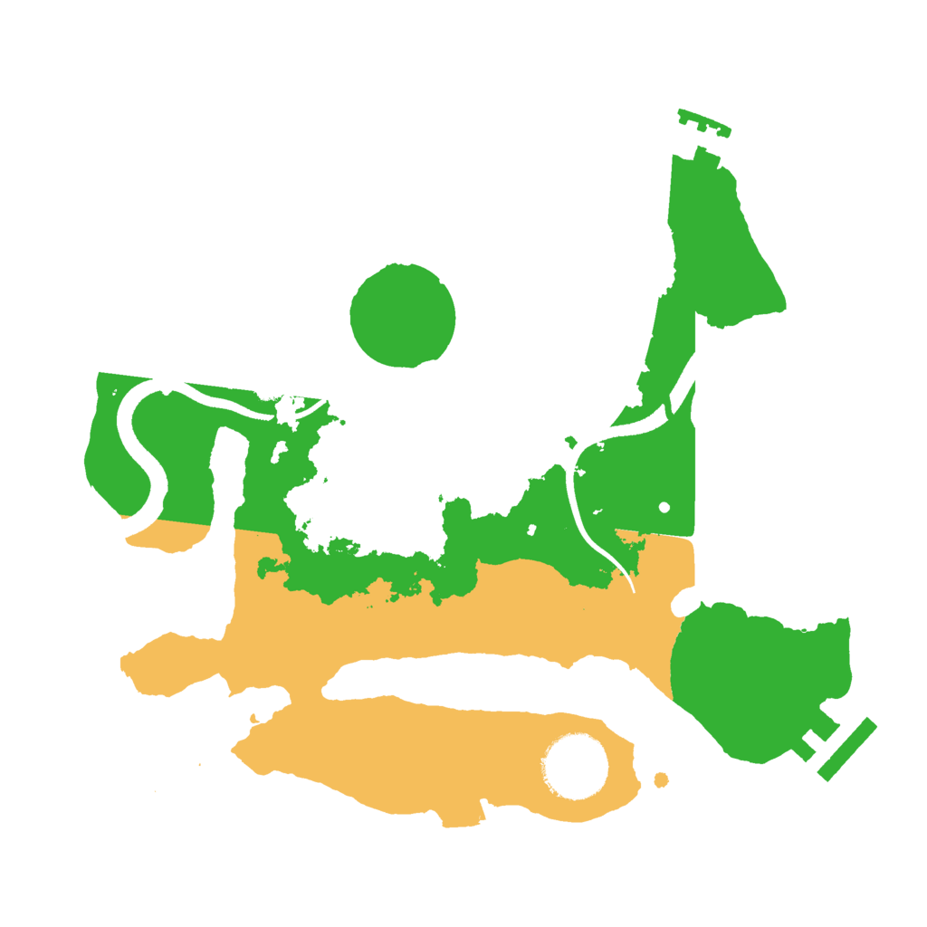 Biome Rust Map: Procedural Map, Size: 2500, Seed: 504383