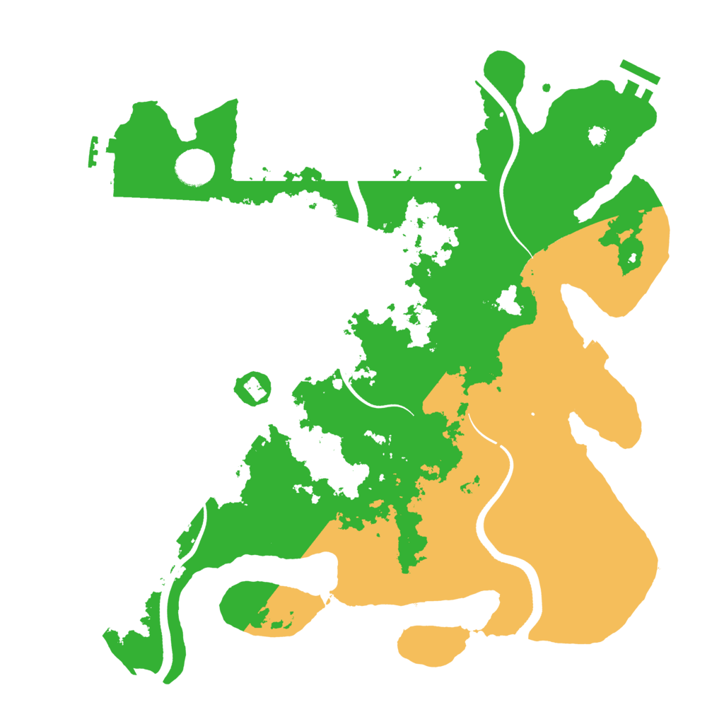 Biome Rust Map: Procedural Map, Size: 3500, Seed: 21422285