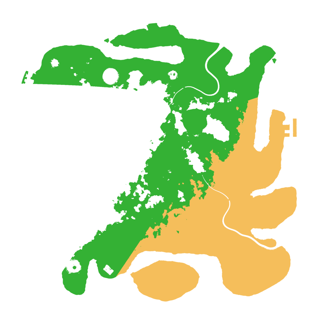 Biome Rust Map: Procedural Map, Size: 3500, Seed: 35848481