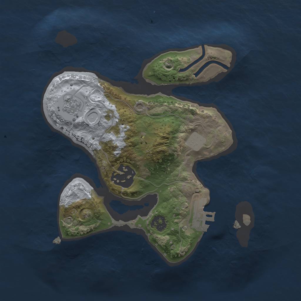 Rust Map: Procedural Map, Size: 1950, Seed: 20221023, 8 Monuments