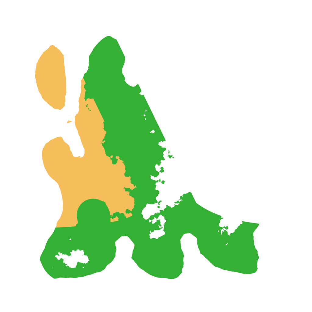 Biome Rust Map: Barren, Size: 2500, Seed: 11136