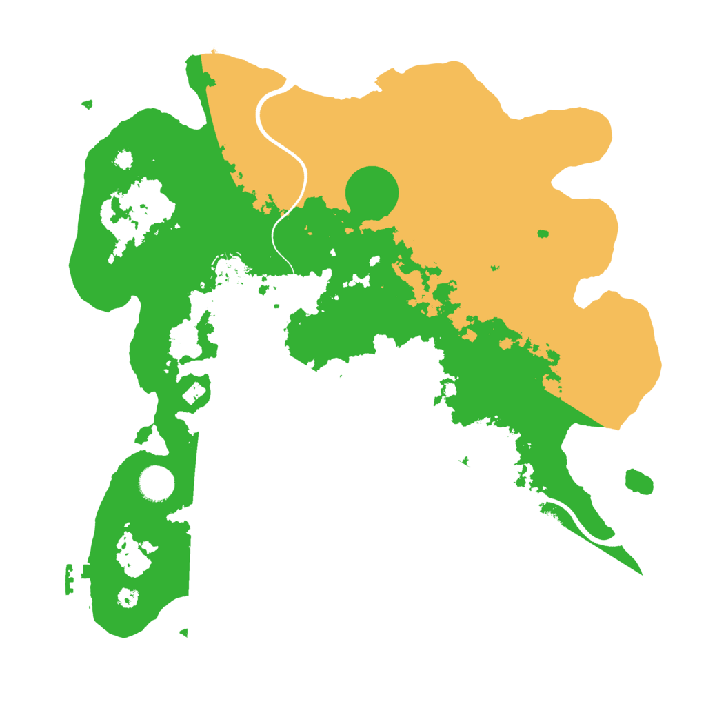 Biome Rust Map: Procedural Map, Size: 3500, Seed: 641196337