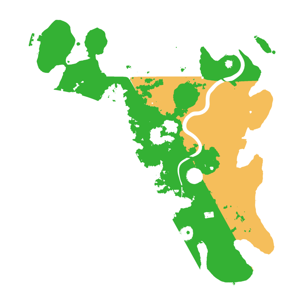 Biome Rust Map: Procedural Map, Size: 3500, Seed: 35690054