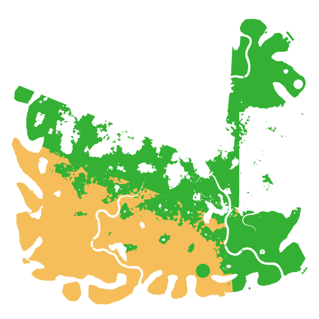 Biome Rust Map: Procedural Map, Size: 6000, Seed: 13370000
