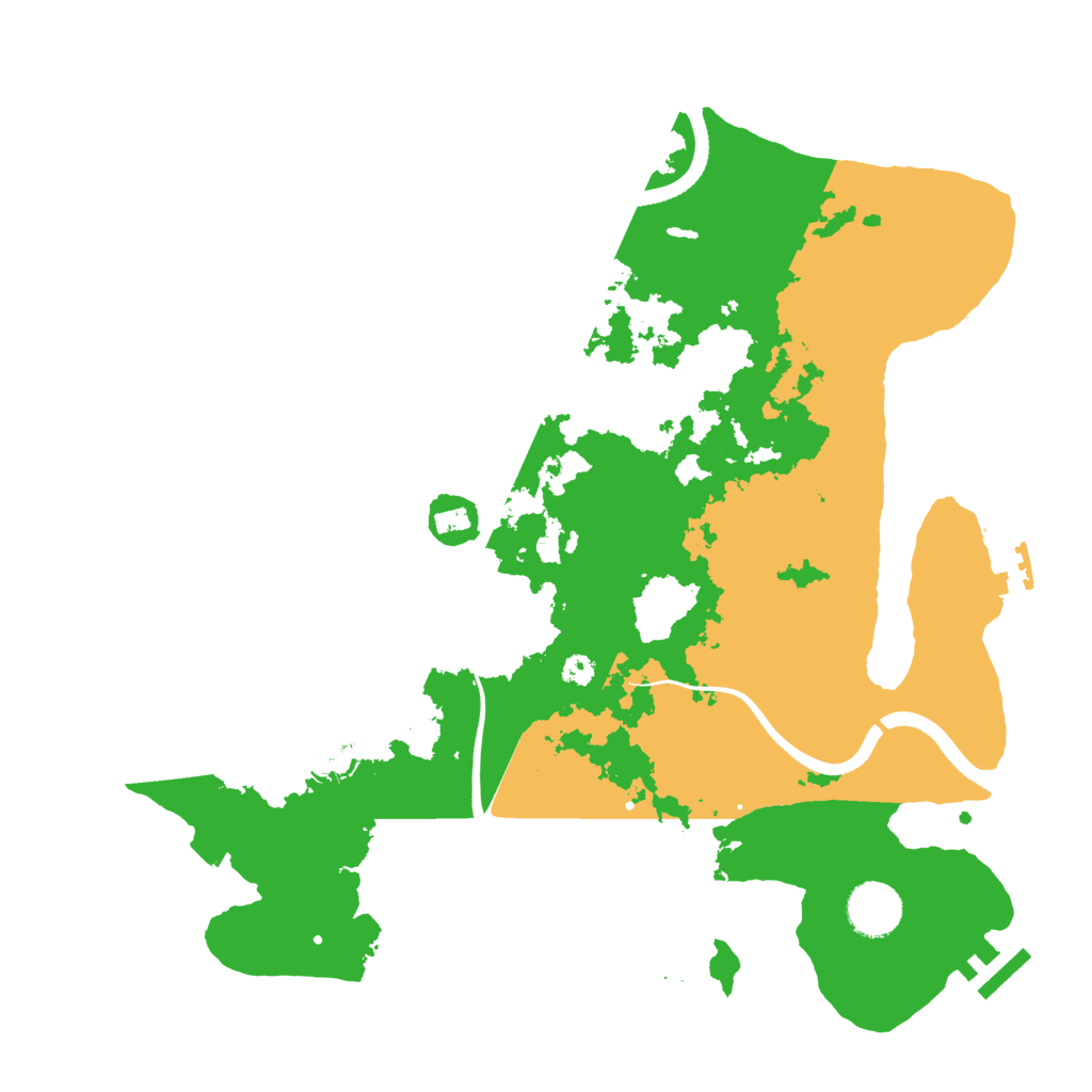 Biome Rust Map: Procedural Map, Size: 3500, Seed: 93133578