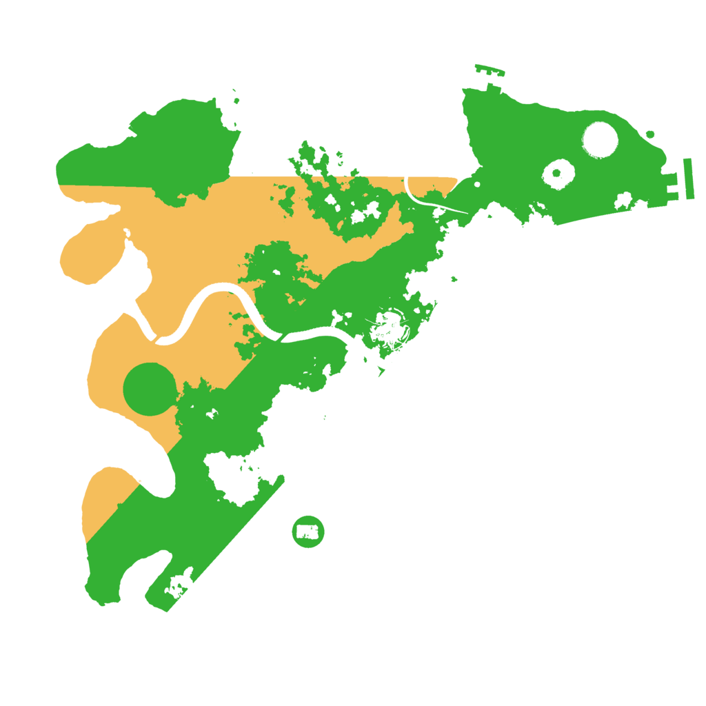 Biome Rust Map: Procedural Map, Size: 3500, Seed: 40611279