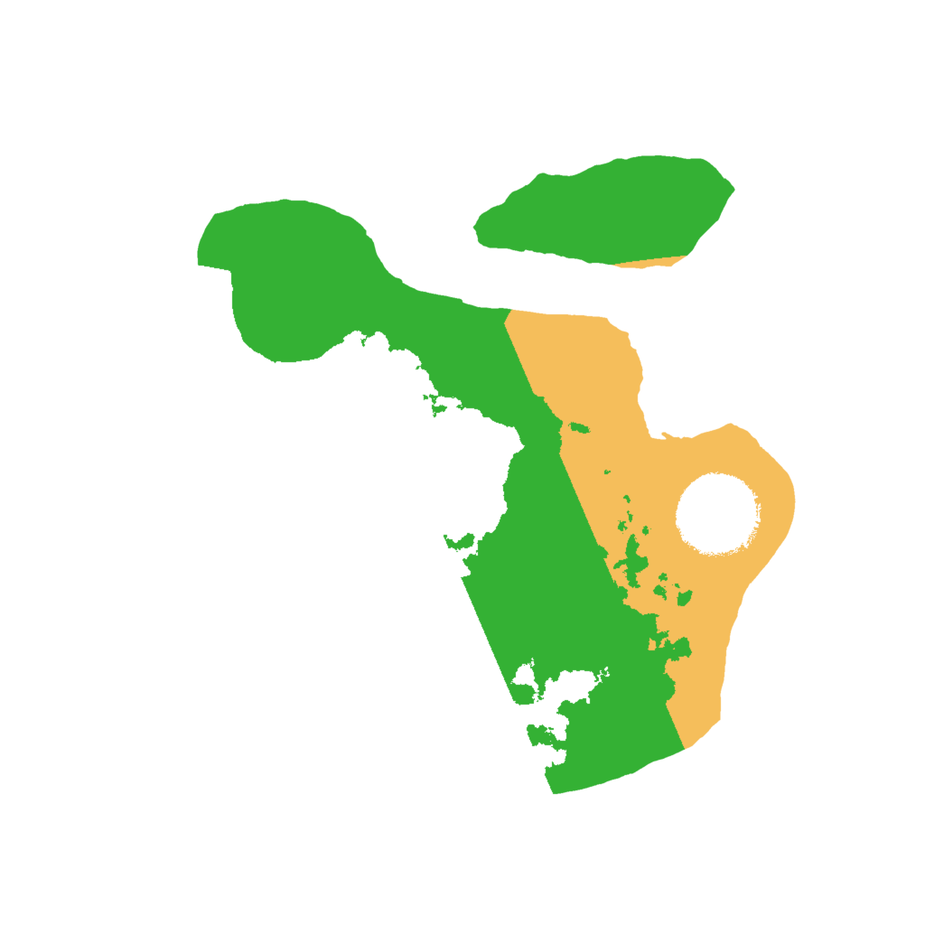 Biome Rust Map: Barren, Size: 2000, Seed: 1839752625