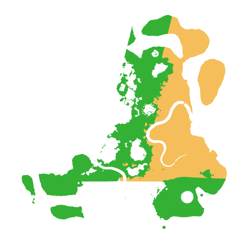 Biome Rust Map: Procedural Map, Size: 3500, Seed: 71157821