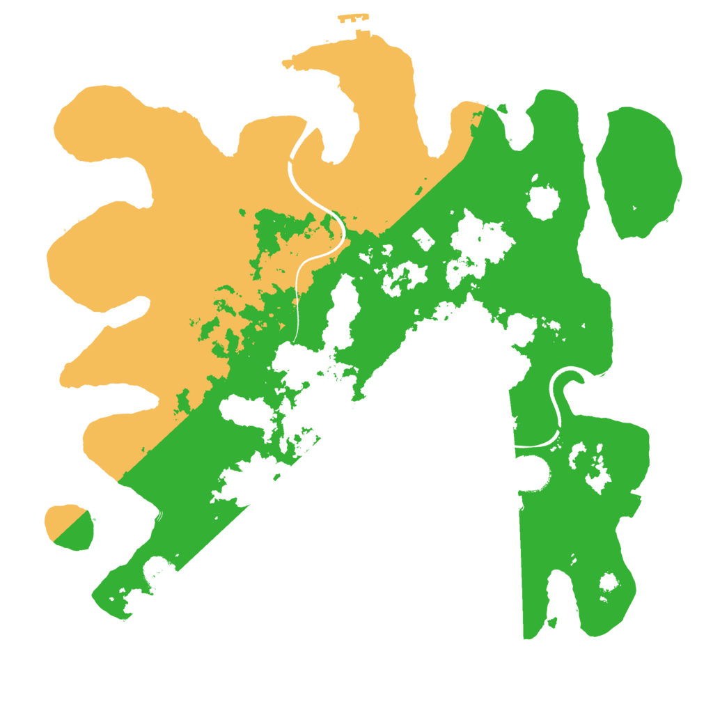 Biome Rust Map: Procedural Map, Size: 3500, Seed: 95100110