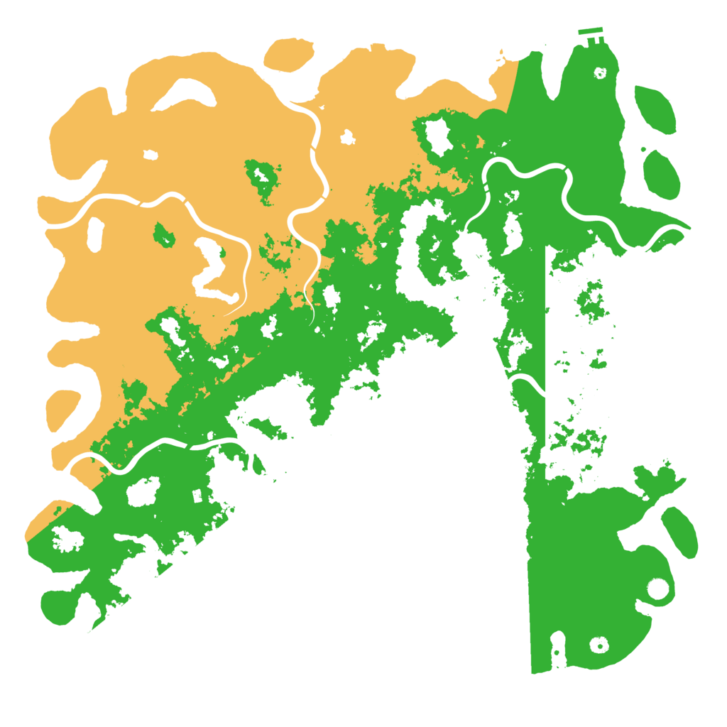 Biome Rust Map: Procedural Map, Size: 6000, Seed: 49637197