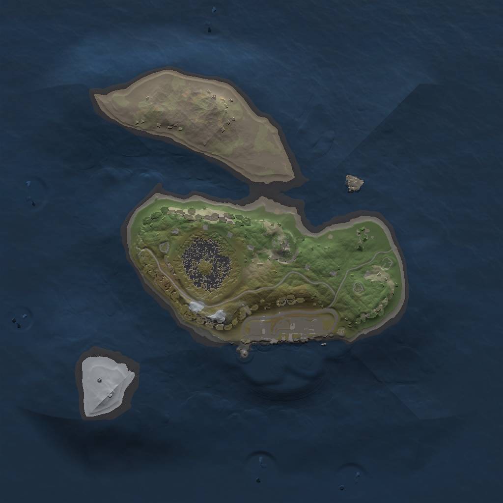 Rust Map: Procedural Map, Size: 1500, Seed: 190490079, 5 Monuments