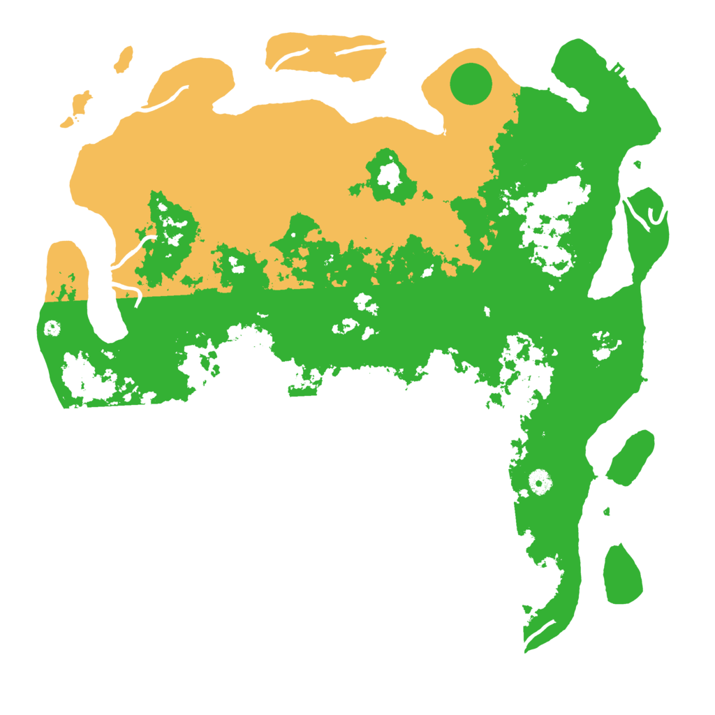 Biome Rust Map: Procedural Map, Size: 4500, Seed: 1168941069