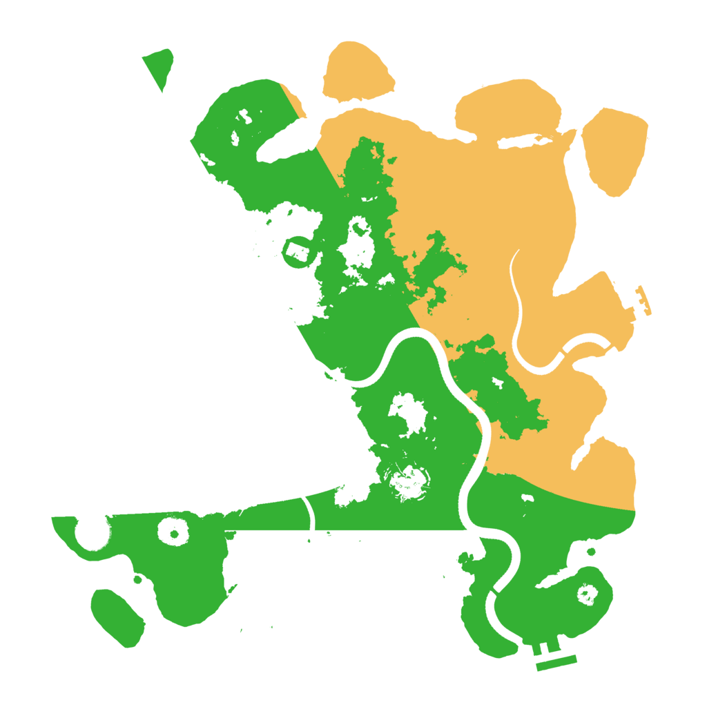 Biome Rust Map: Procedural Map, Size: 3500, Seed: 1310259336