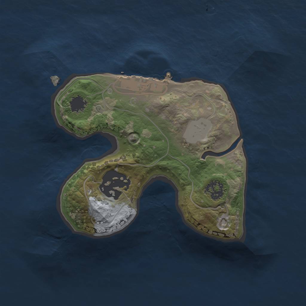 Rust Map: Procedural Map, Size: 1590, Seed: 811998, 6 Monuments