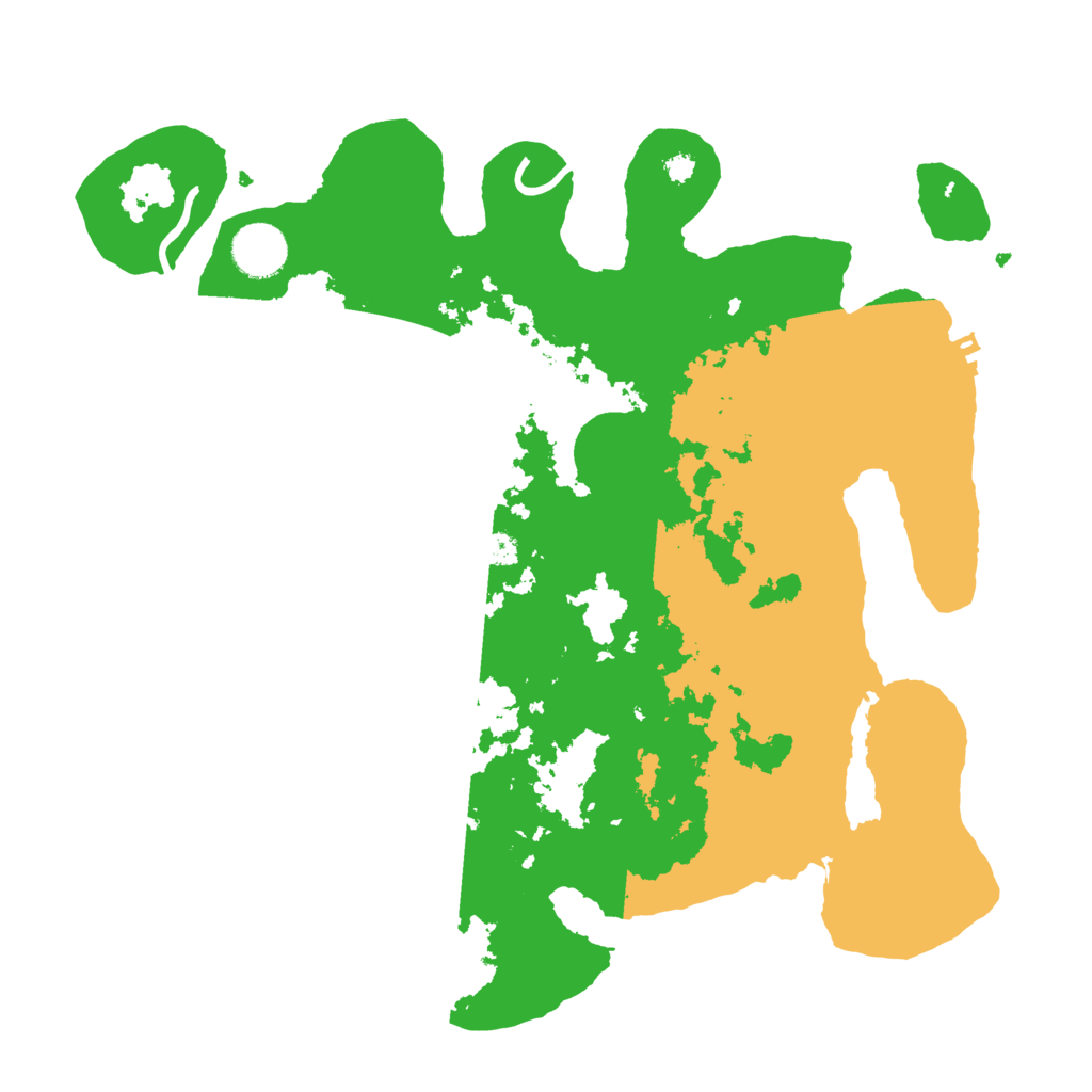 Biome Rust Map: Procedural Map, Size: 3500, Seed: 754583013