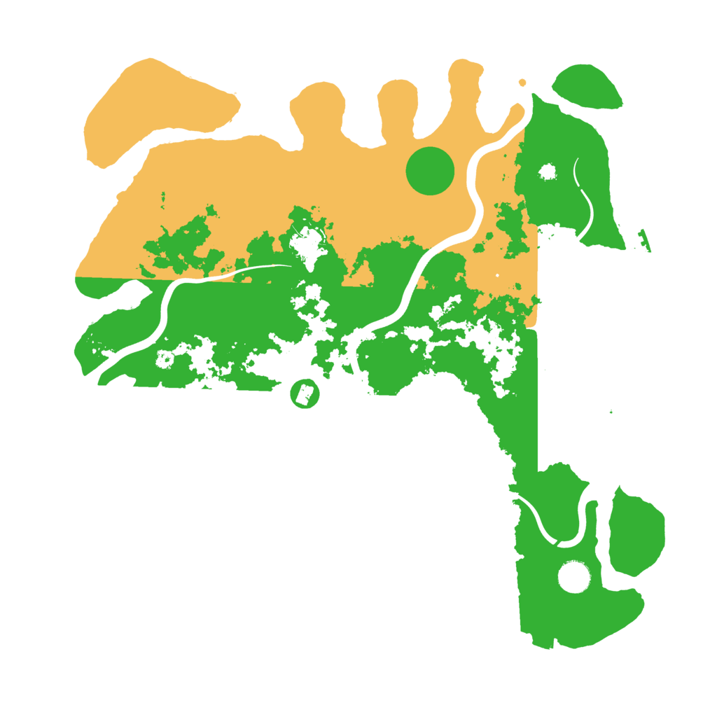 Biome Rust Map: Procedural Map, Size: 3900, Seed: 1492195474
