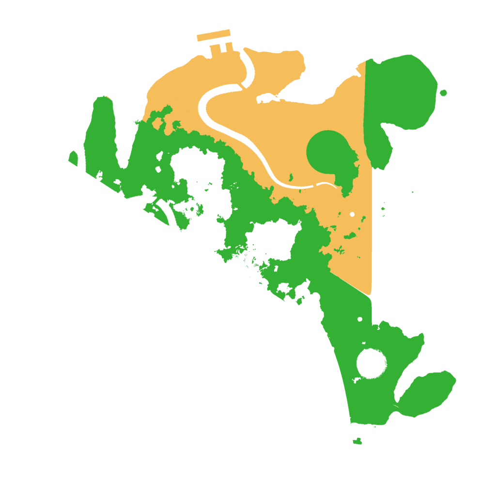 Biome Rust Map: Procedural Map, Size: 3000, Seed: 476026116