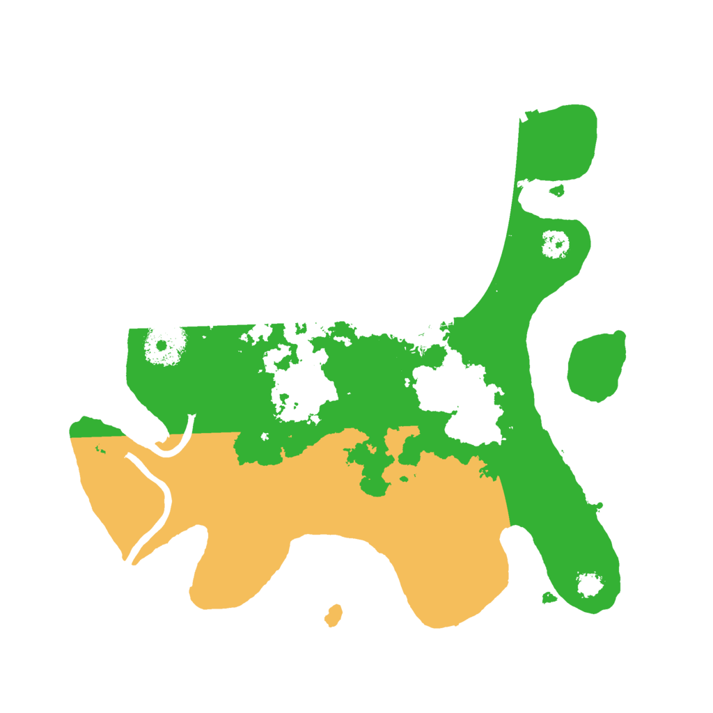 Biome Rust Map: Procedural Map, Size: 2600, Seed: 1283