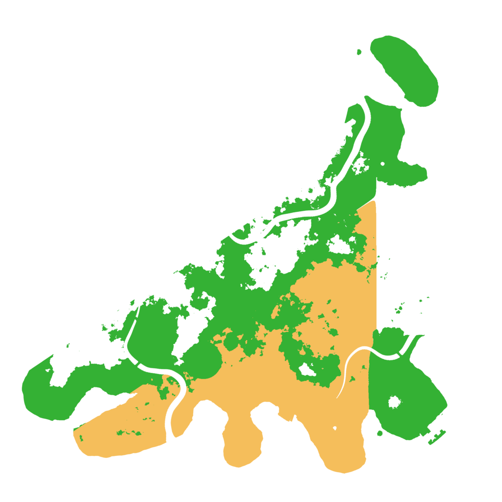 Biome Rust Map: Procedural Map, Size: 3700, Seed: 117158257