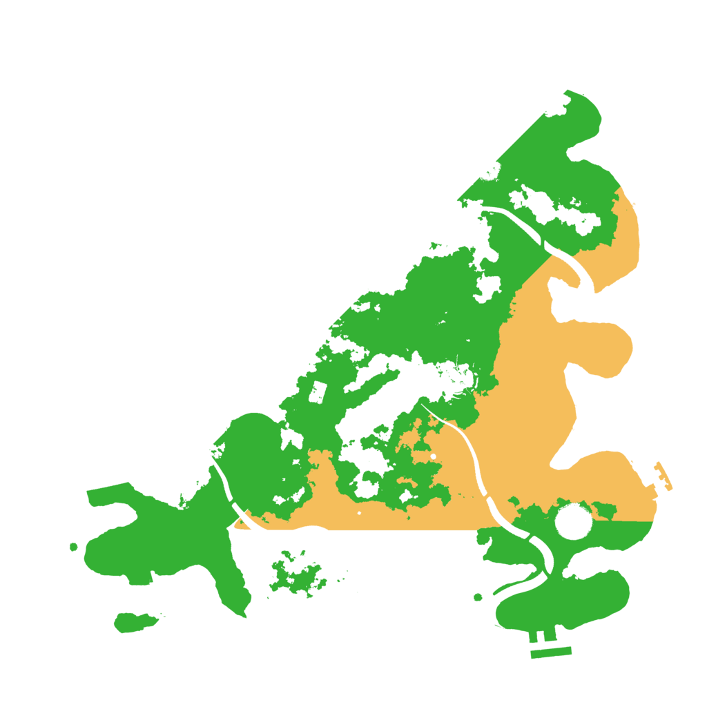 Biome Rust Map: Procedural Map, Size: 3500, Seed: 583441238