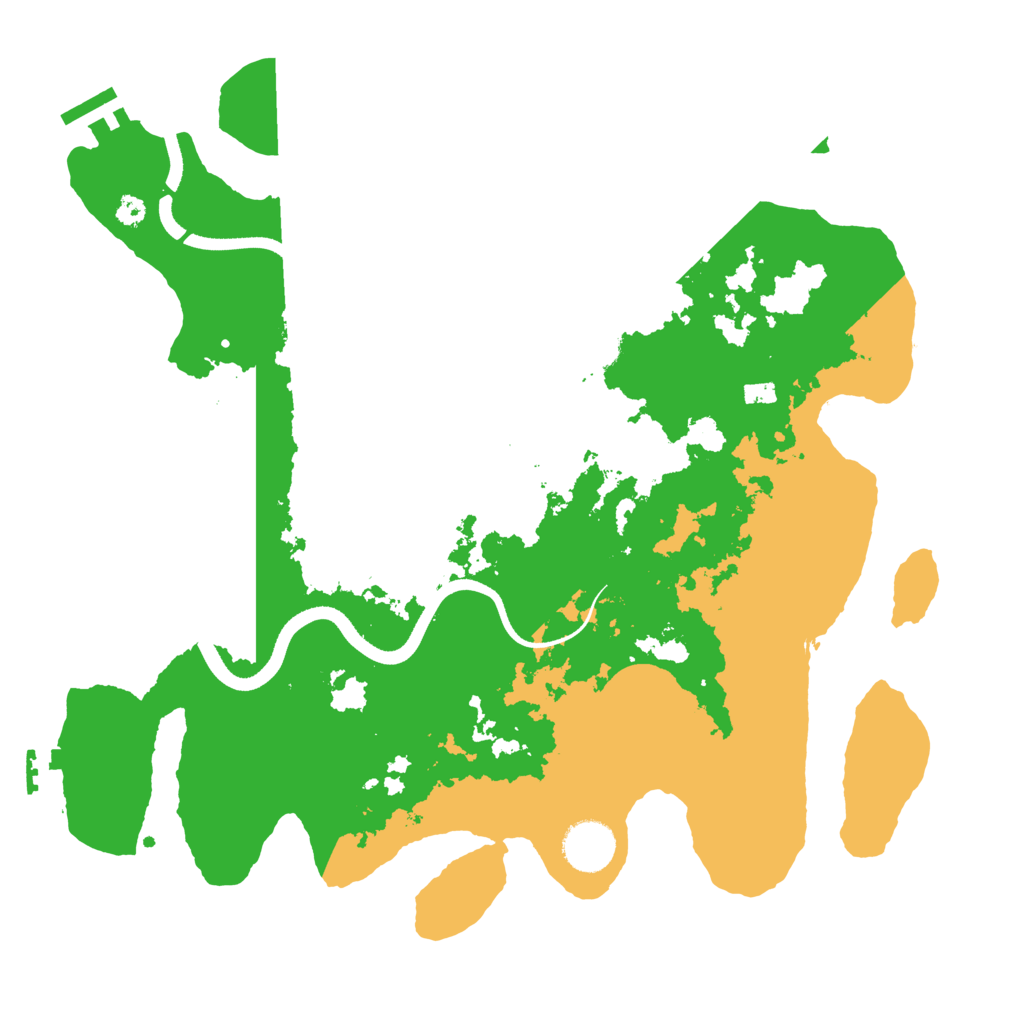 Biome Rust Map: Procedural Map, Size: 3500, Seed: 927161480