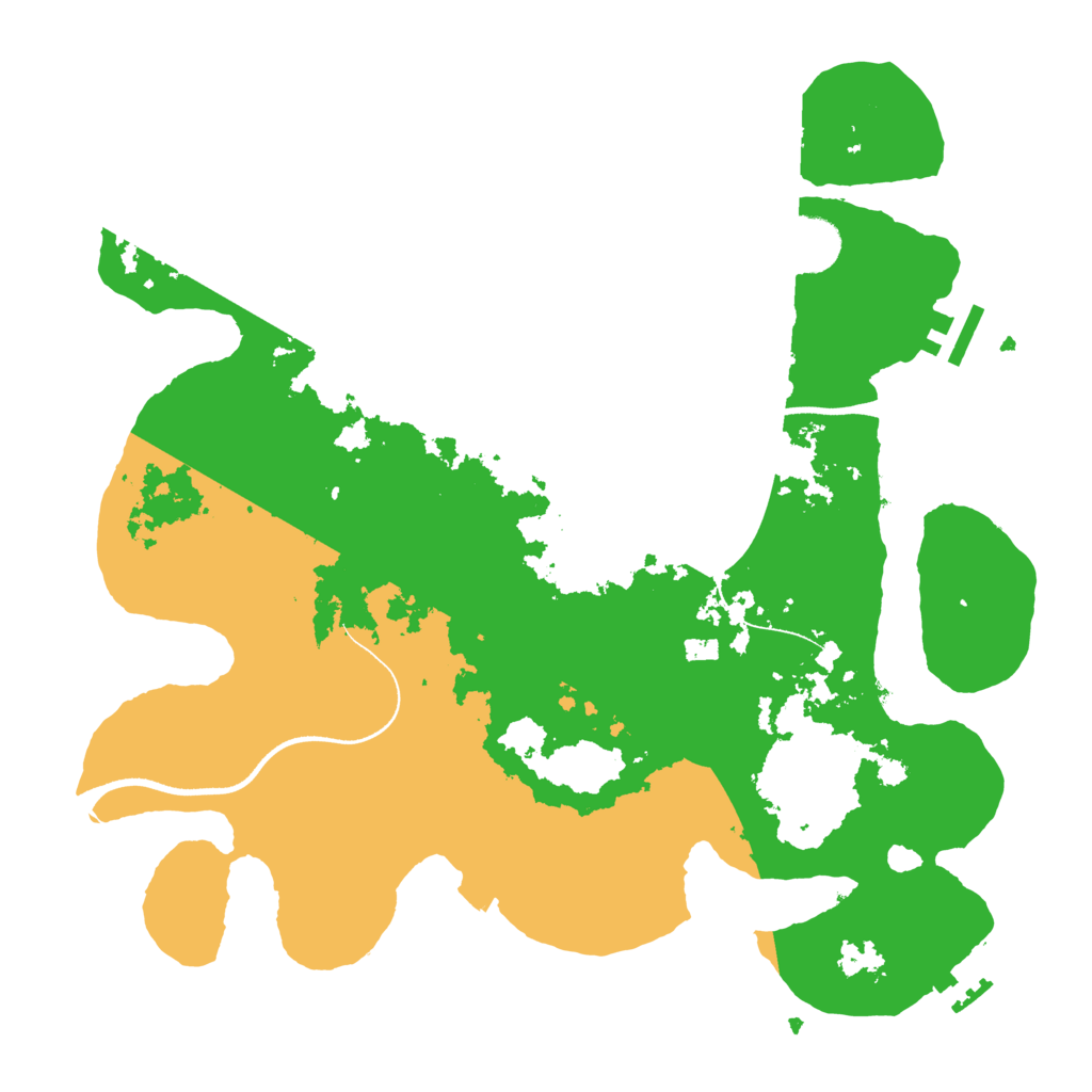 Biome Rust Map: Procedural Map, Size: 3500, Seed: 42460296