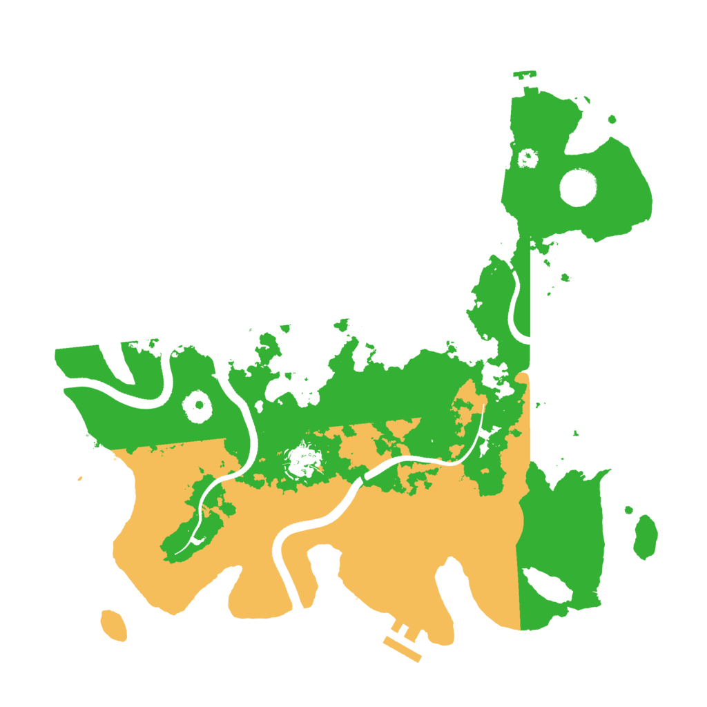 Biome Rust Map: Procedural Map, Size: 3500, Seed: 58740867